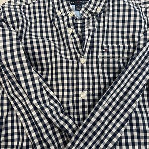 Tommy  Hilfiger Button Down Shirt - Size M blue checkers